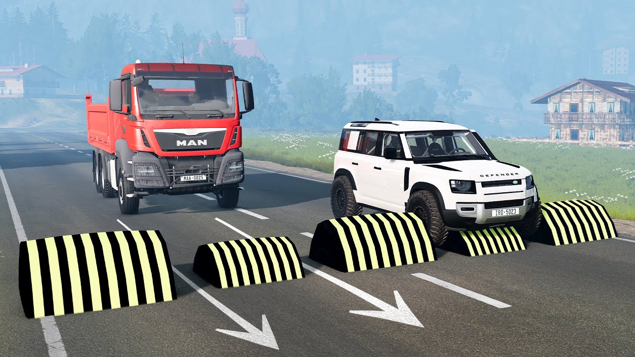 Cars vs Weird Speed Bumps ▶️ BeamNG Drive