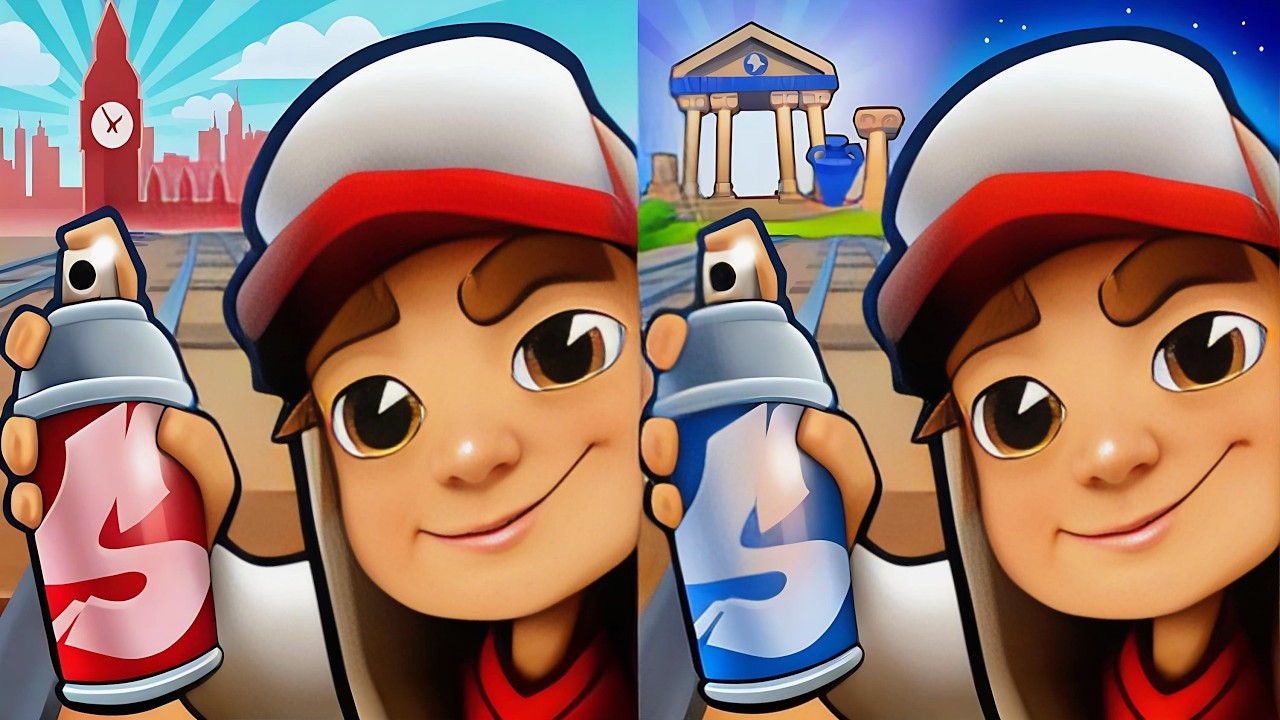 Subway Surfers : London Lucky Creatures 2026 🆚 Greece 2025 Maps Comparison 