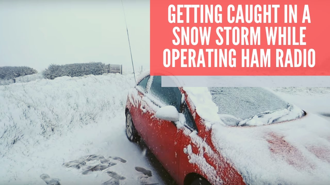 Let's operate mobile amateur radio in a snow storm