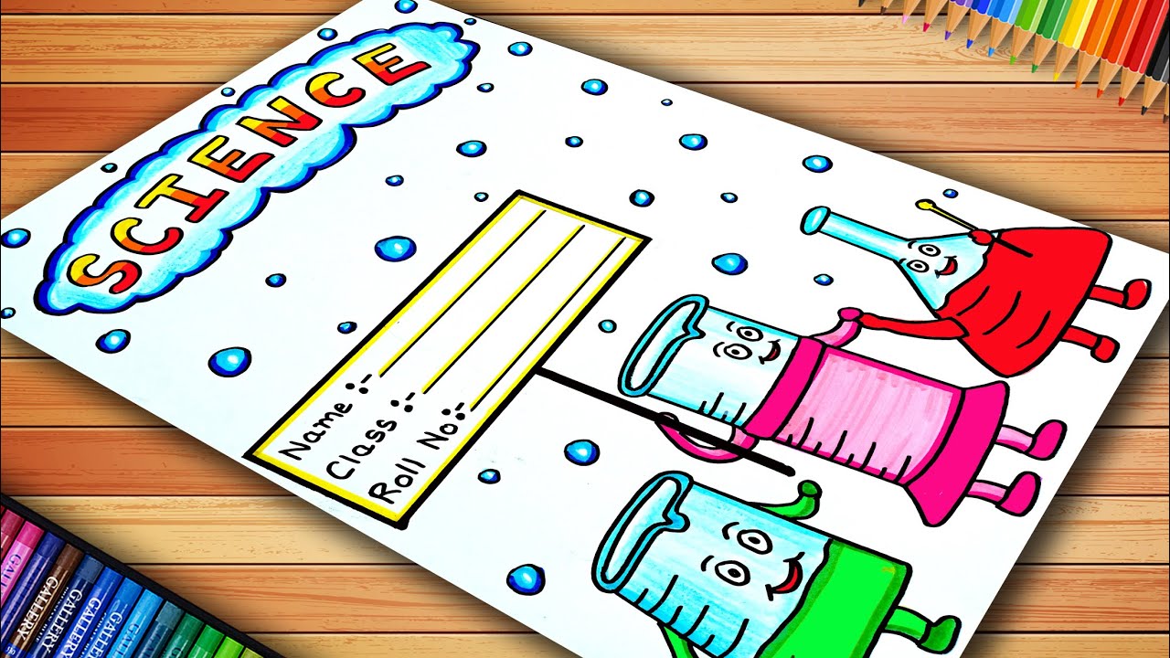 Front Page Design For Project Work | Science Front Page Design | Portfolio File Science Front Page
