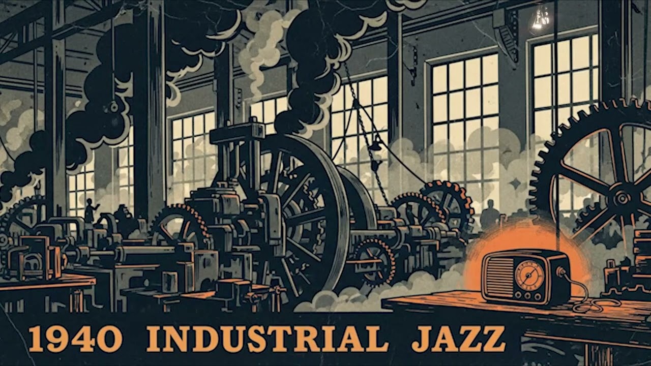 Vintage Industrial Jazz: 1920s - 1940s Background Music for Work & Focus