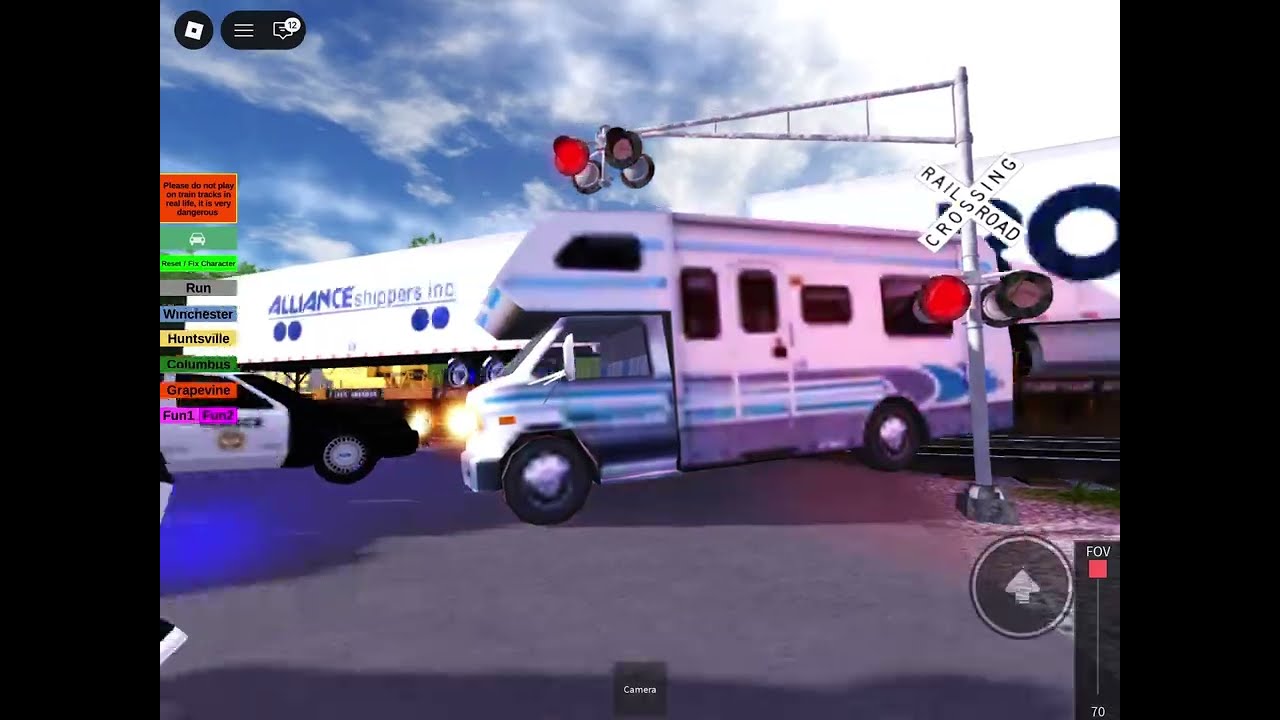 Train crashes and derailments in Roblox!
