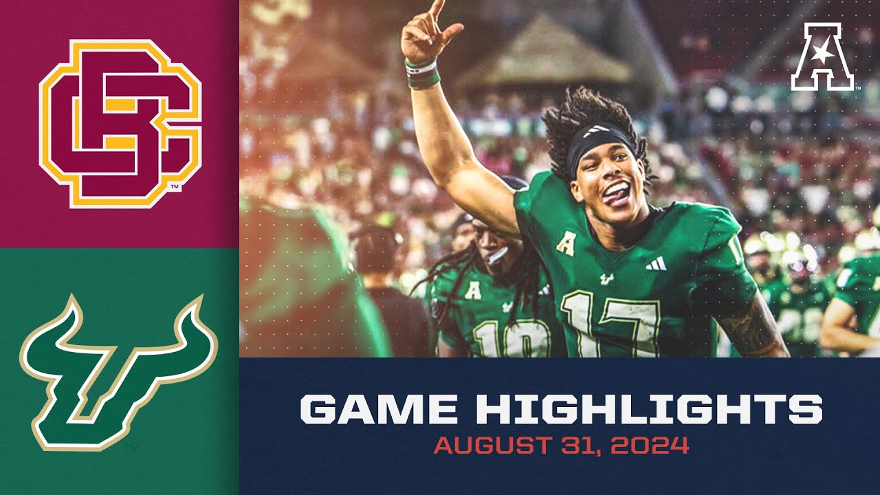 Game Highlights: Bethune Cookman vs South Florida (August 31, 2024)
