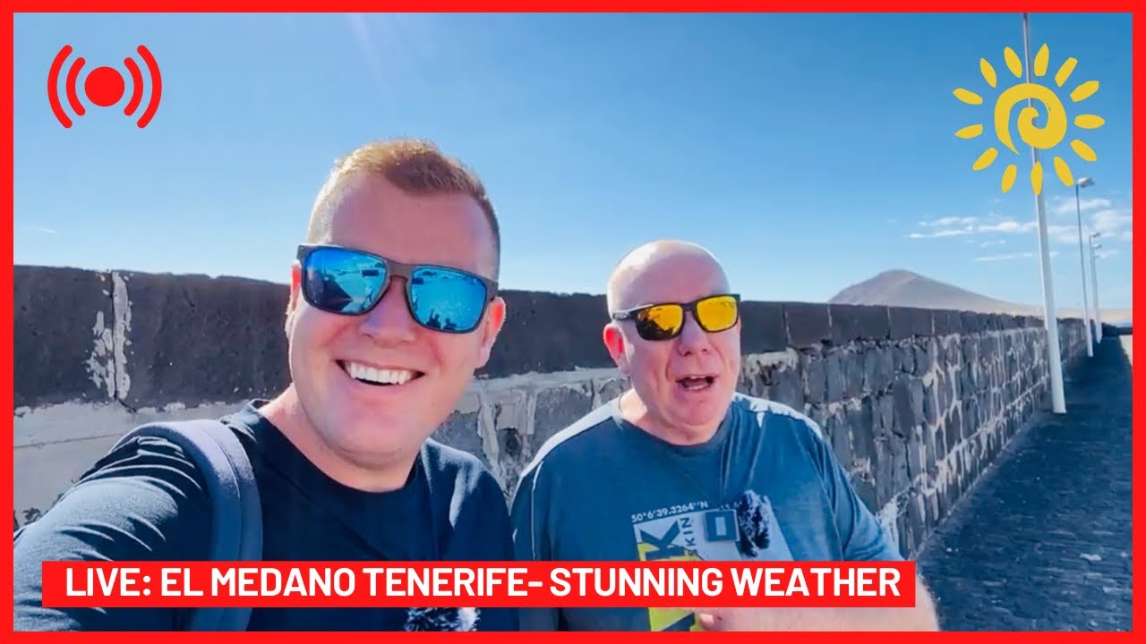 🔴LIVE: El Medano Beach! WONDERFUL weather in Tenerife☀️