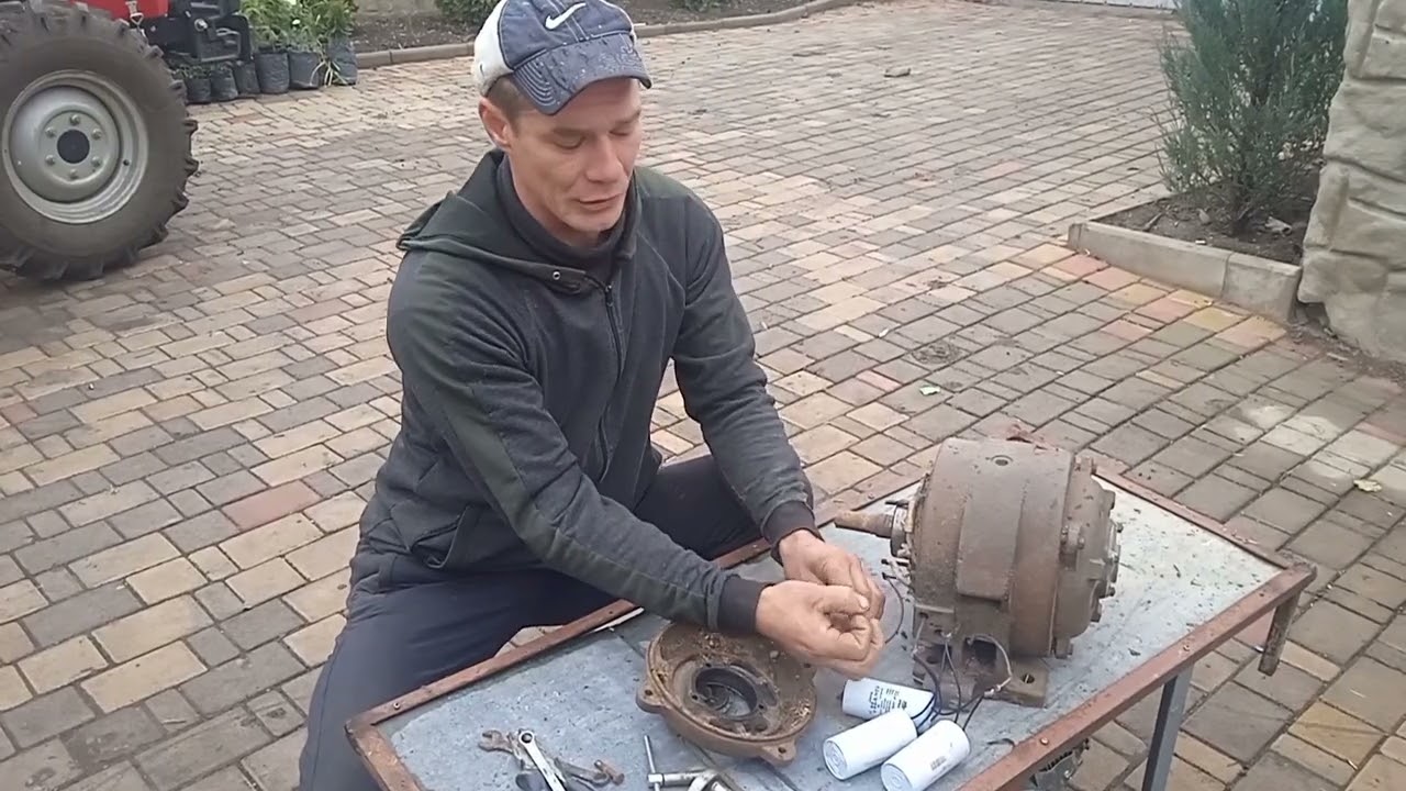 Підключеня асинхронного електродвигуна щоб був генератор!