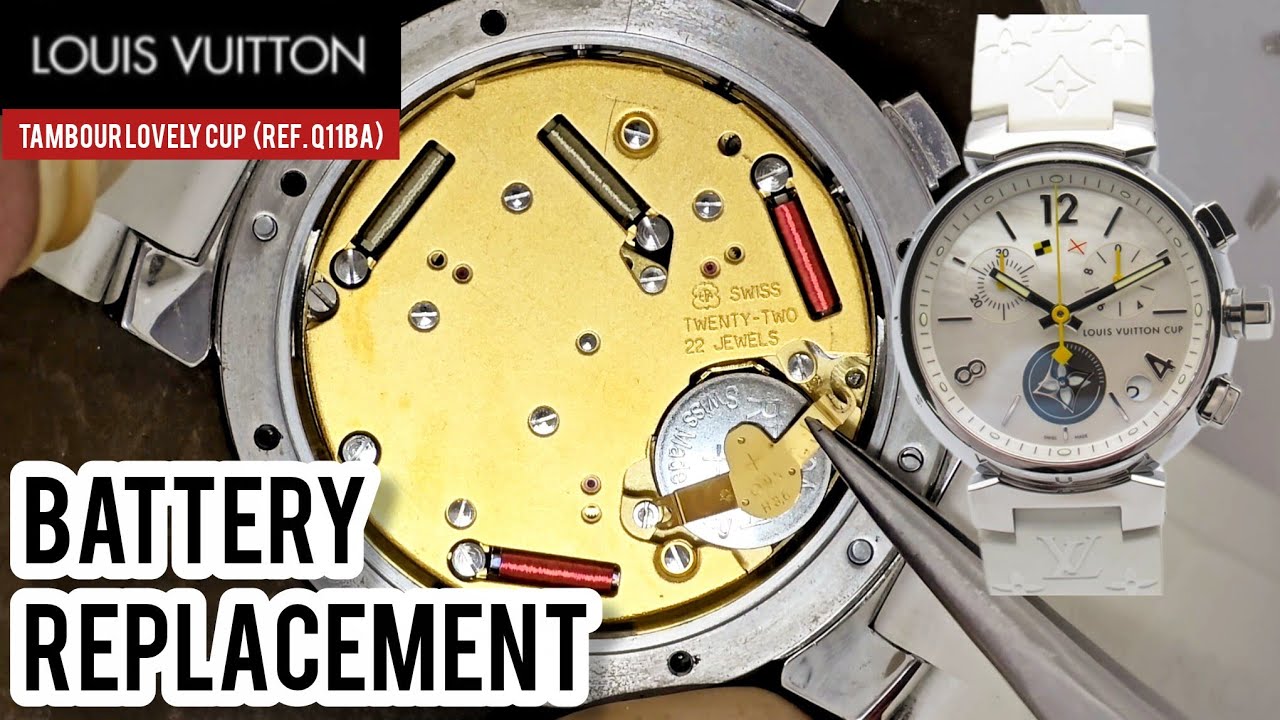 Battery Replacement Tutorial, Louis Vuitton Tambour Lovely Cup (Ref. Q11BA)