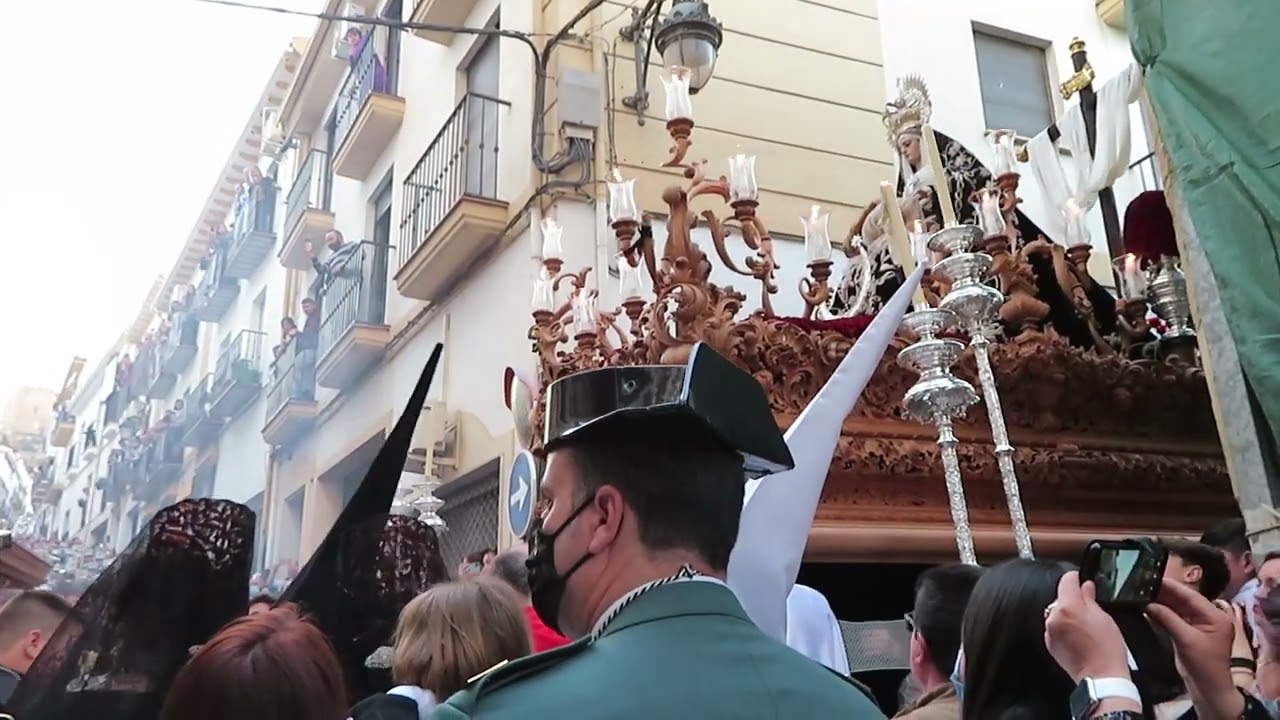 LA VIRGEN DE LAS ANGUSTIAS ALCALA LA REAL-15-4-2022 ENCUENTRO CON SANTISIMO CRISTO DE LA SALUD 2075