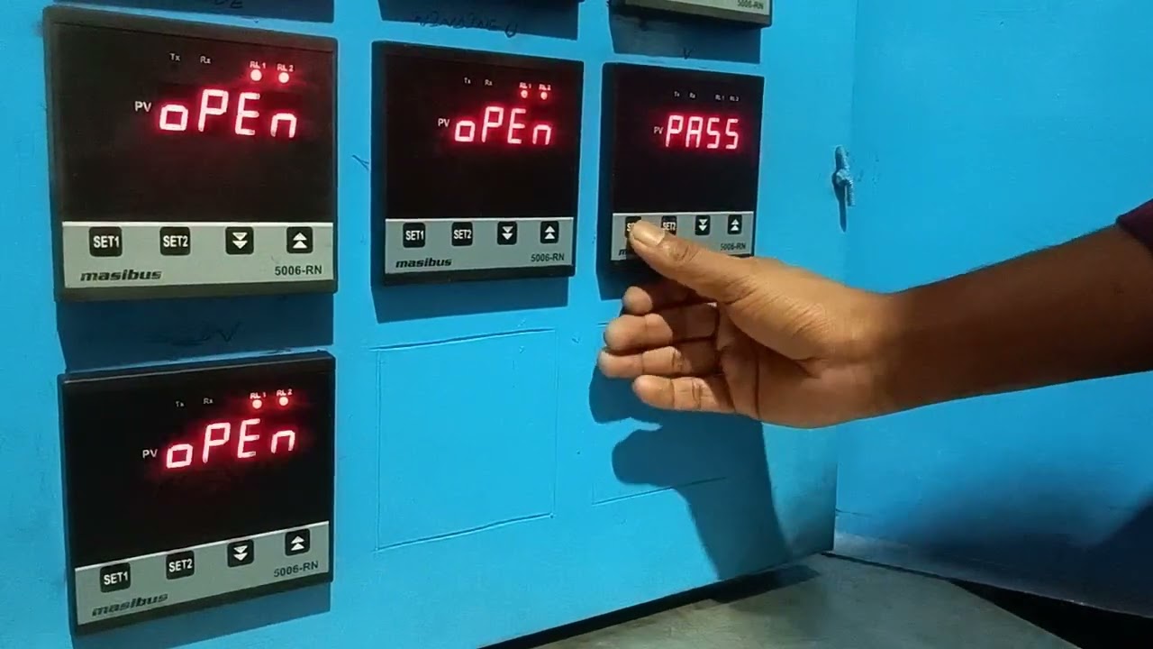 Settings of Temperature controller 5006RN Make- Masibus