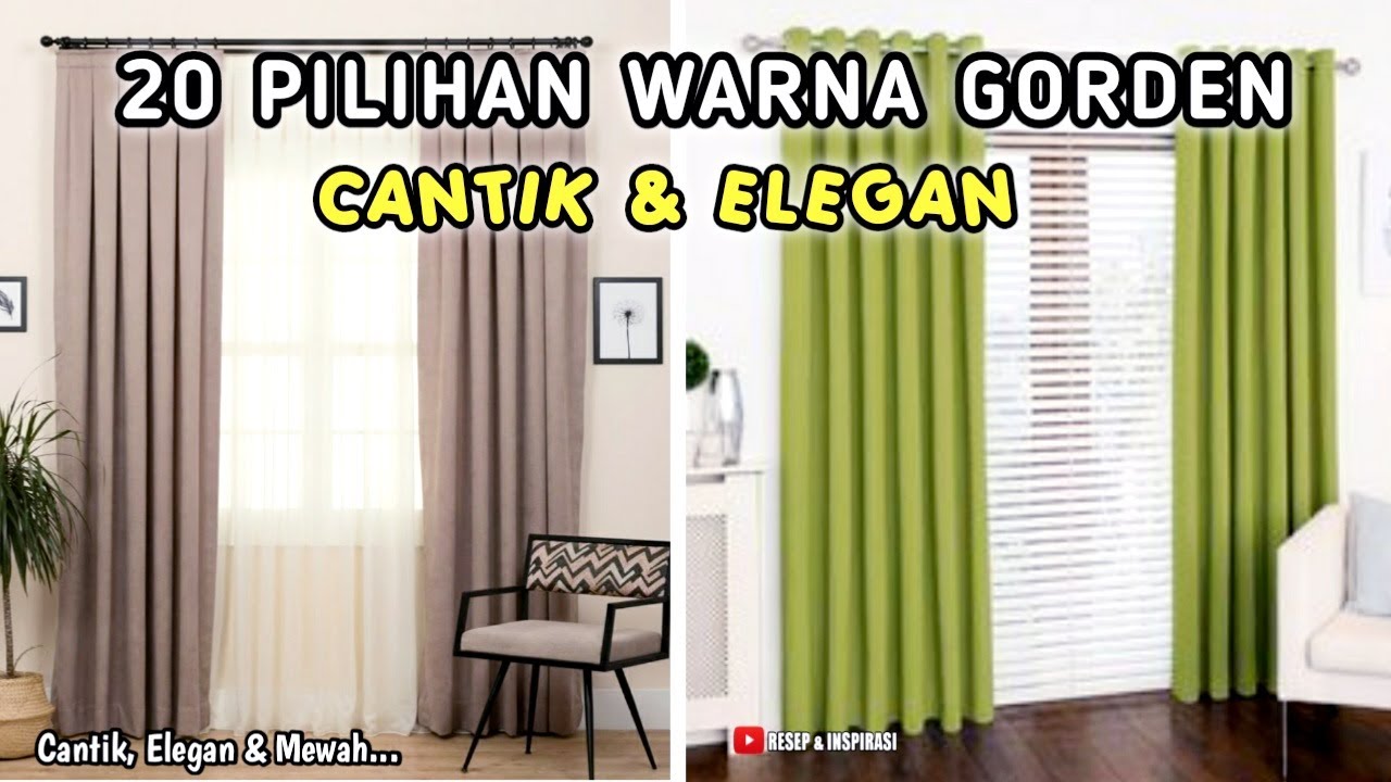 20 PILIHAN WARNA GORDEN YANG CANTIK DAN ELEGAN