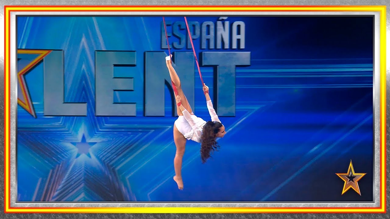 Naiara invita a Eva a volar por los aires con sus telas | Audiciones 4 | Got Talent España 2019