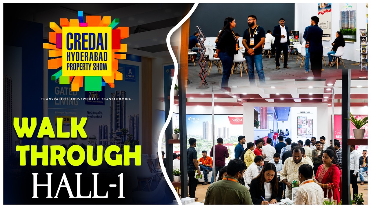 Walk Through Hall-1 | CREDAI Hyderabad Property Show 2026 at HITEX Exhibition Centre