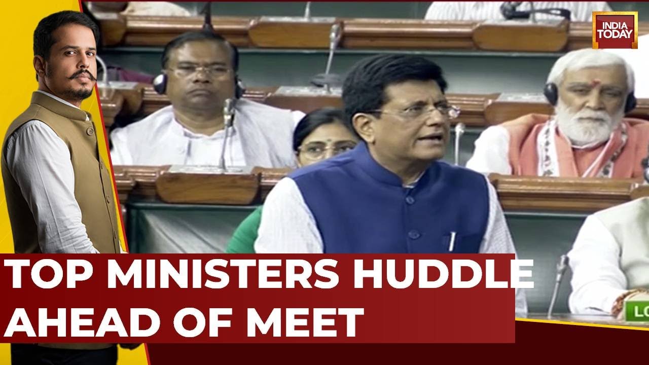 Watch Top Minister Huddle In Lok Sabha Amid Parliament Special Session |  List Of 8 Bills