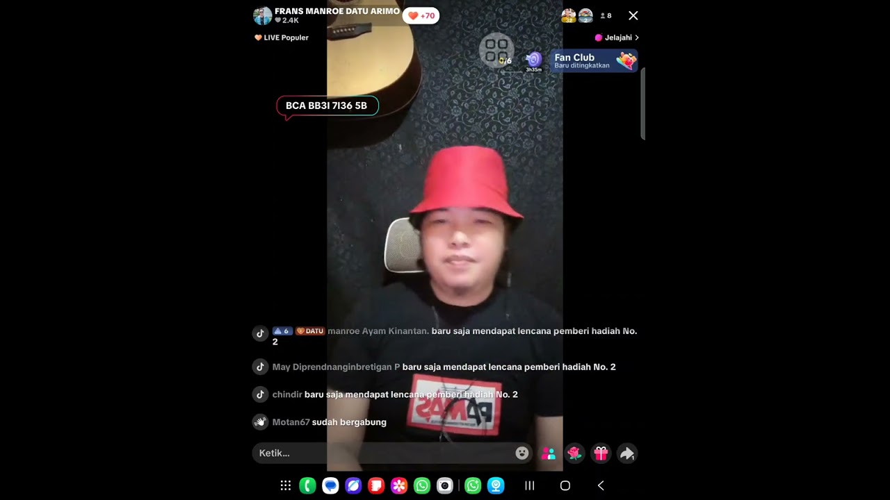 Judul: Marbilang-bilang urur cover Frans Manurung Karya Cipta : Demak Sinaga 