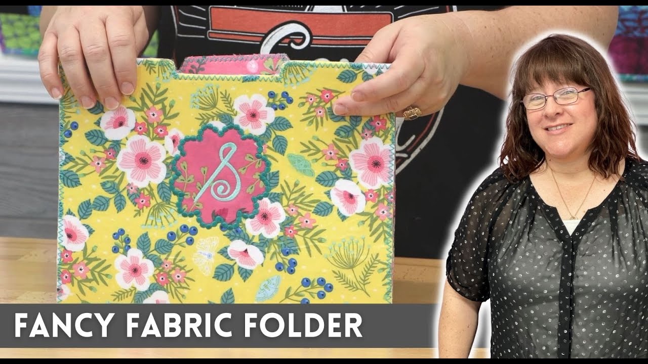 Five Minute Friday:  Fancy Fabric Folders Final