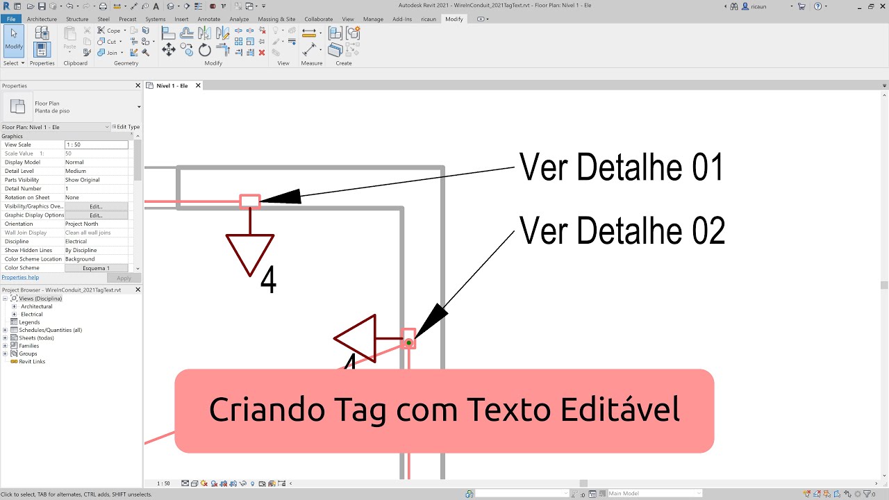Criando Tag com Texto Editável