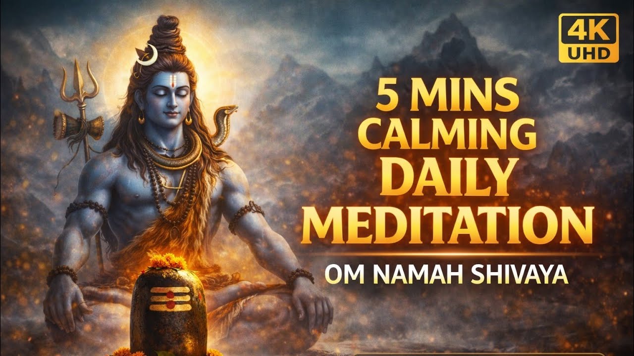 OM Namah Shivaya 🕉️ | 5 Minutes Deep Meditation | Lord Shiva 4K