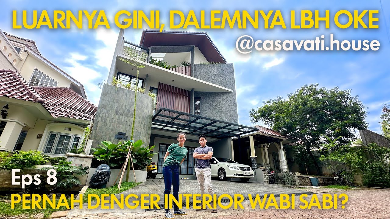 (RUMAH UNIK) Rumah Lebar 9m Gaya Tropis Wabisabi kaya Hotel di Bali!