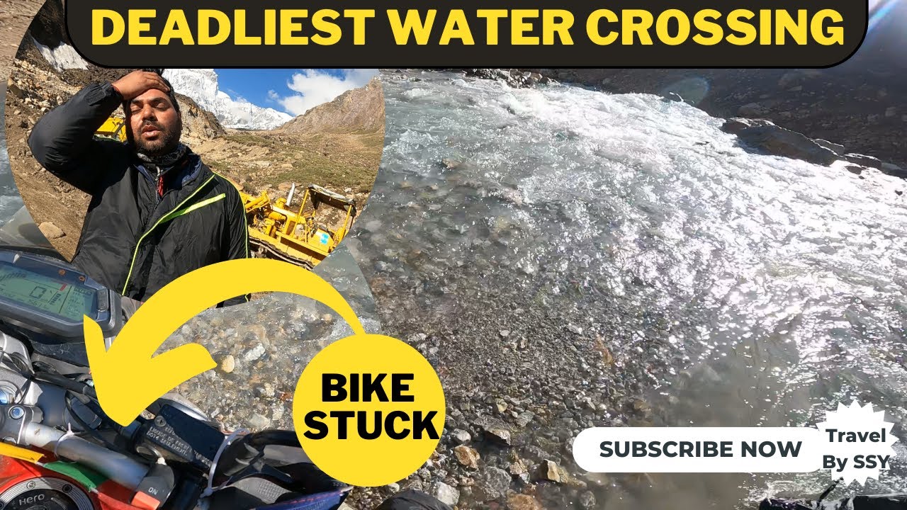 Deadliest Water Crossing (Ganesh Nala) On the Way to Adi Kailash #adikailashyatra #watercrossing