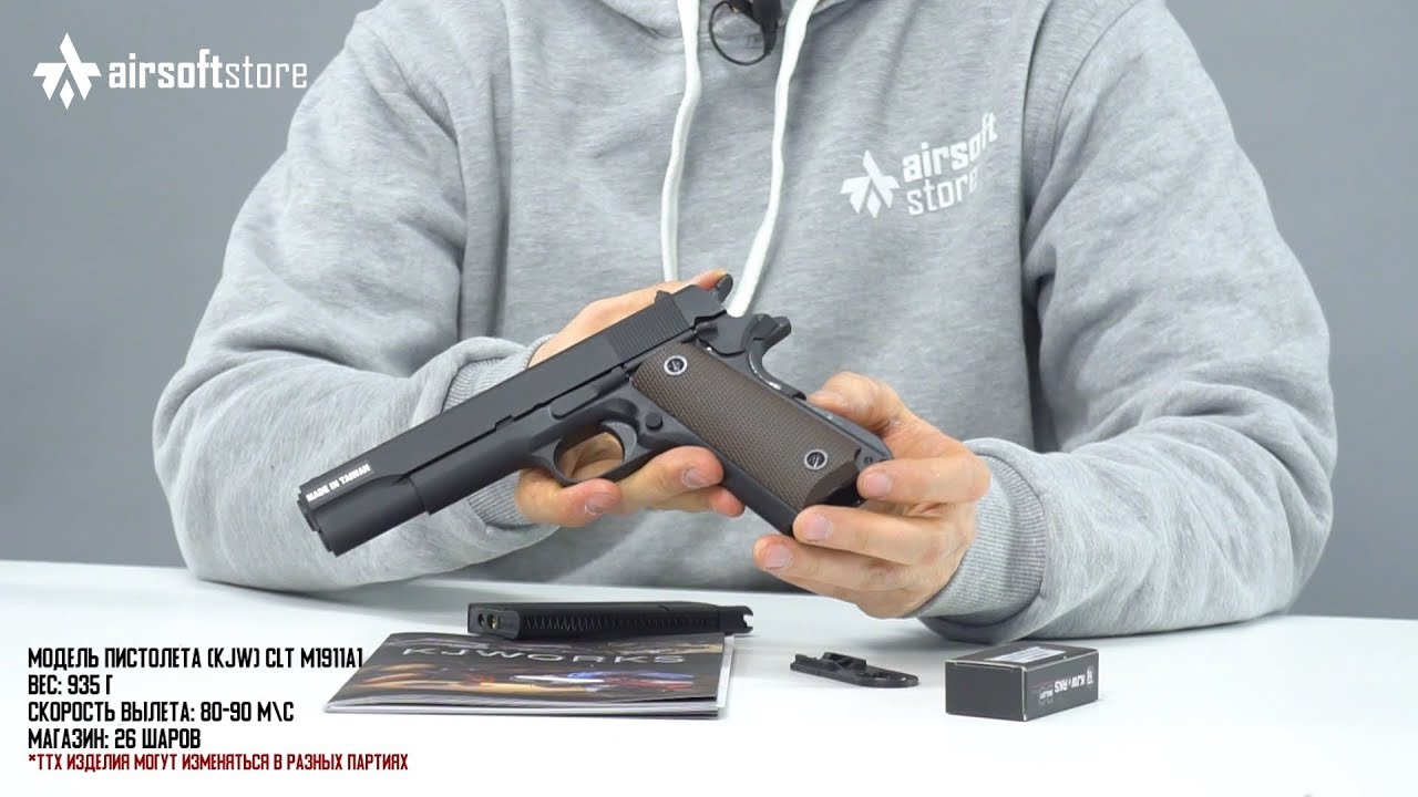 Обзор пистолета (KJW) CLT M1911A1