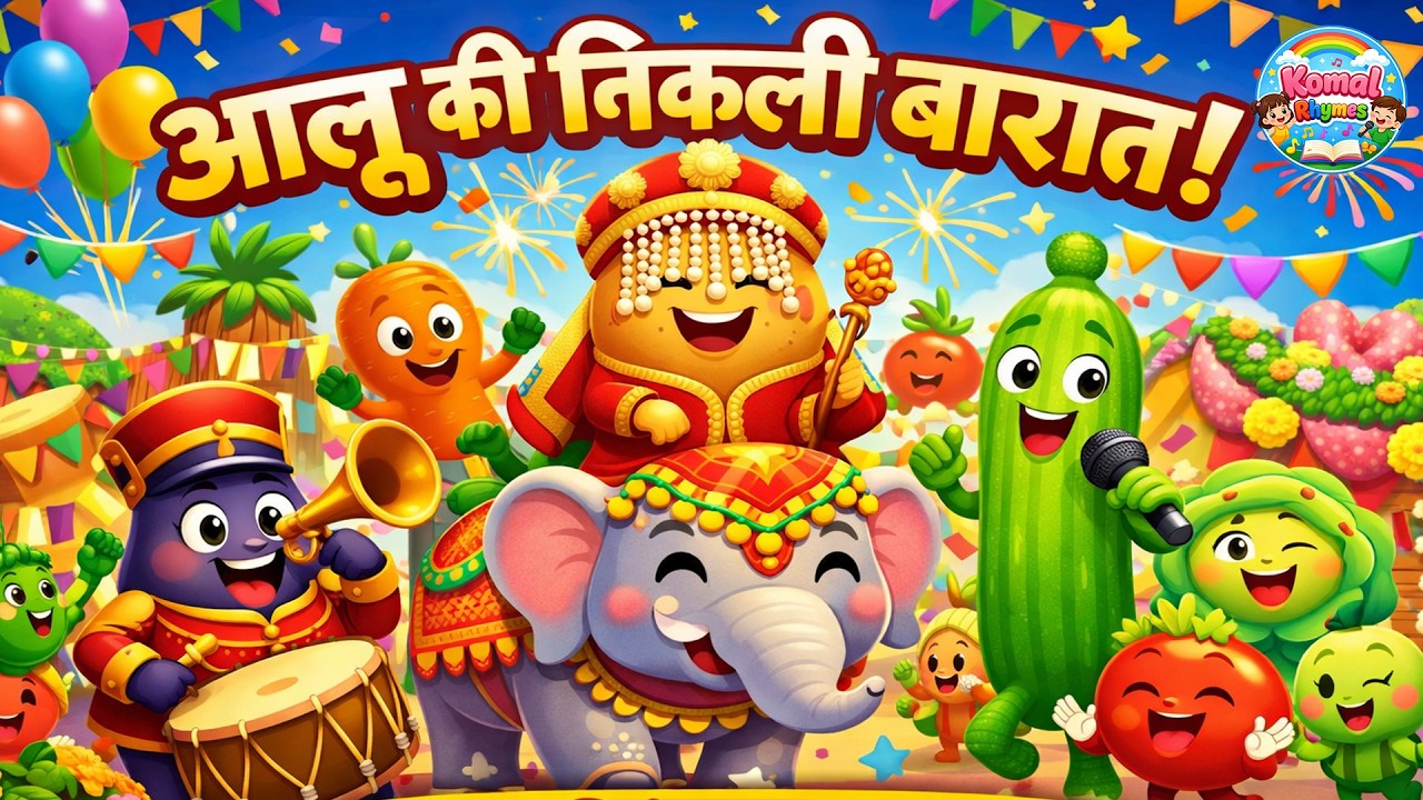 Aloo Ki Barat | Hindi Nursery Rhyme | Kids Fun Poem 2026