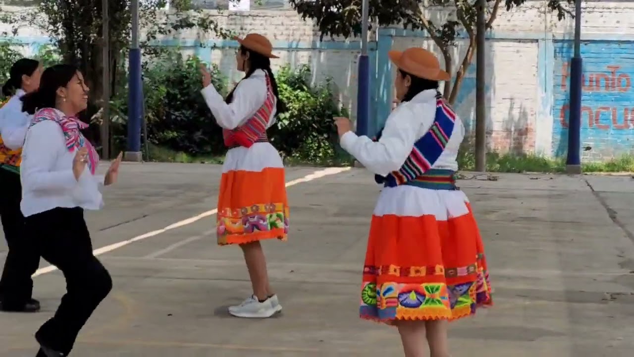 Danza Rico Rico sur andino / alumnas del educación auxiliar grupo Perú 21- Santiago 