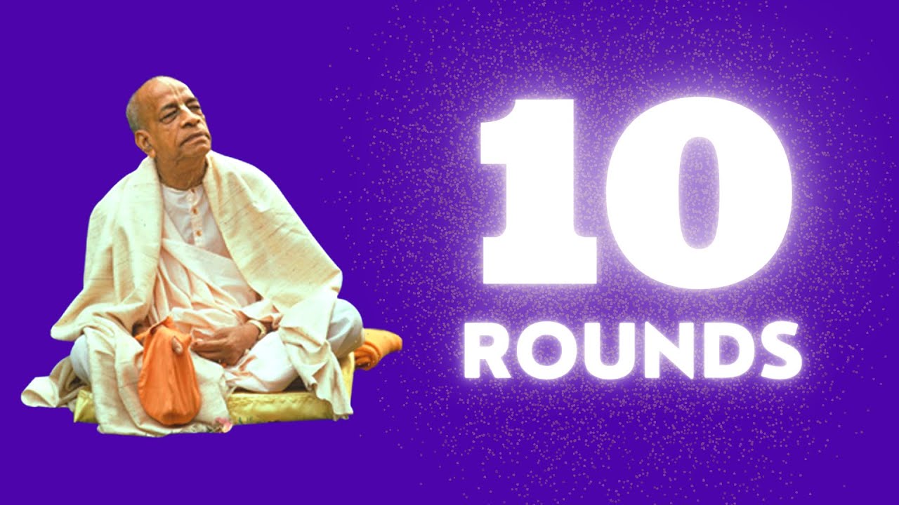 Srila Prabhupada Chanting Japa 10 Rounds (each 7.15 mins)