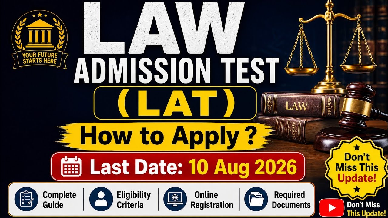 How to apply for LAT 2026 | Law admission test 