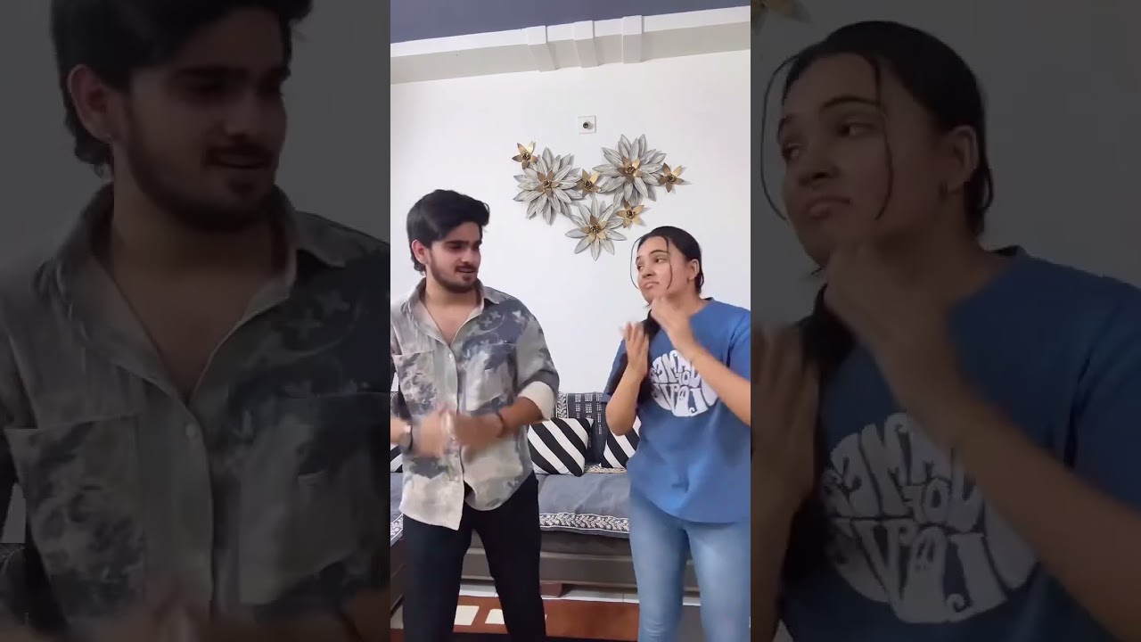 New Instagram viral trends in our style 😂😂 shaadi gf try not to laff #ytshorts #trending