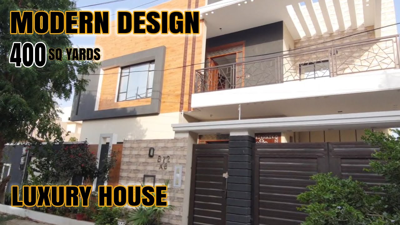 Modern Design Brand New House 400 Square Yards For Sale in Gulshan-e-Maymar I Luxury House