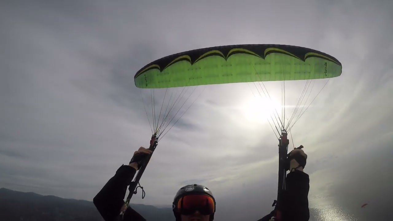 Misty Flip attempts paraglider