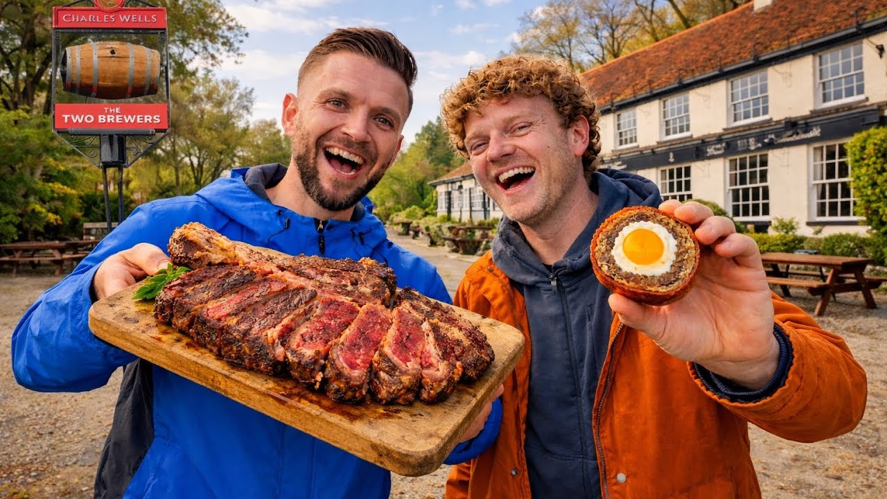 We Tried The BEST BRITISH PUB FOOD 🇬🇧