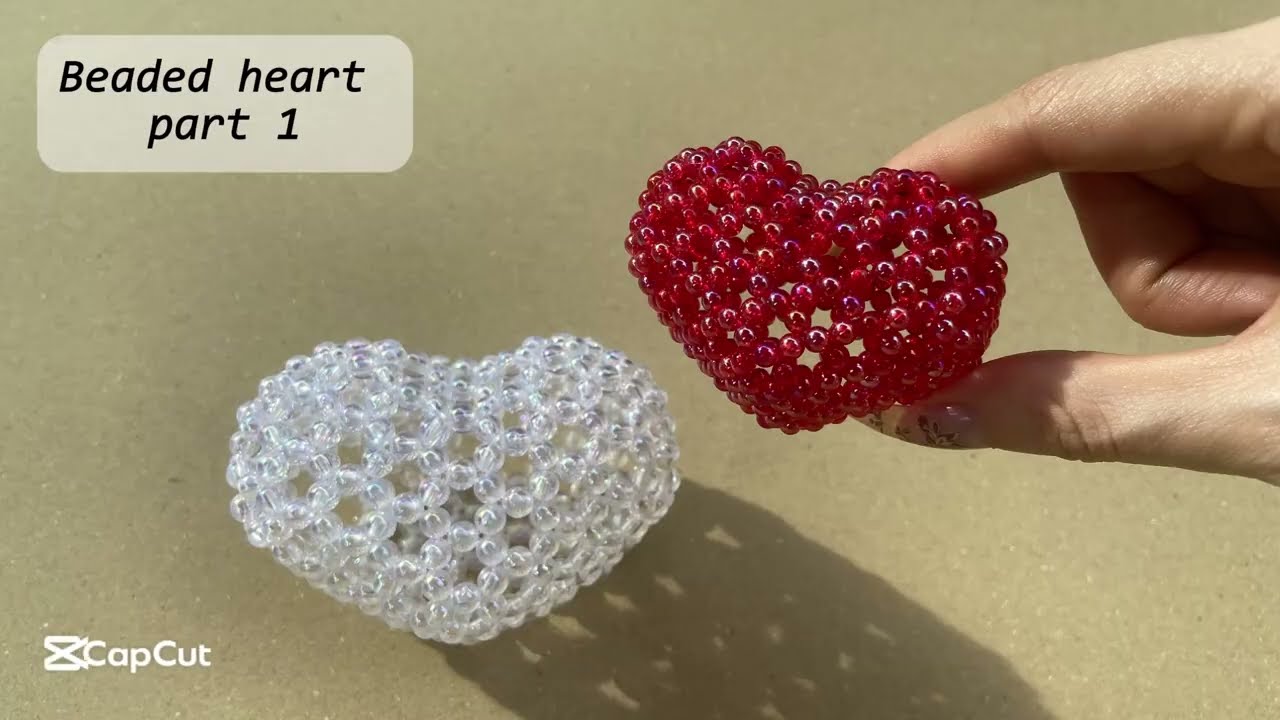 Diy Beaded Heart tutorial (part 1).