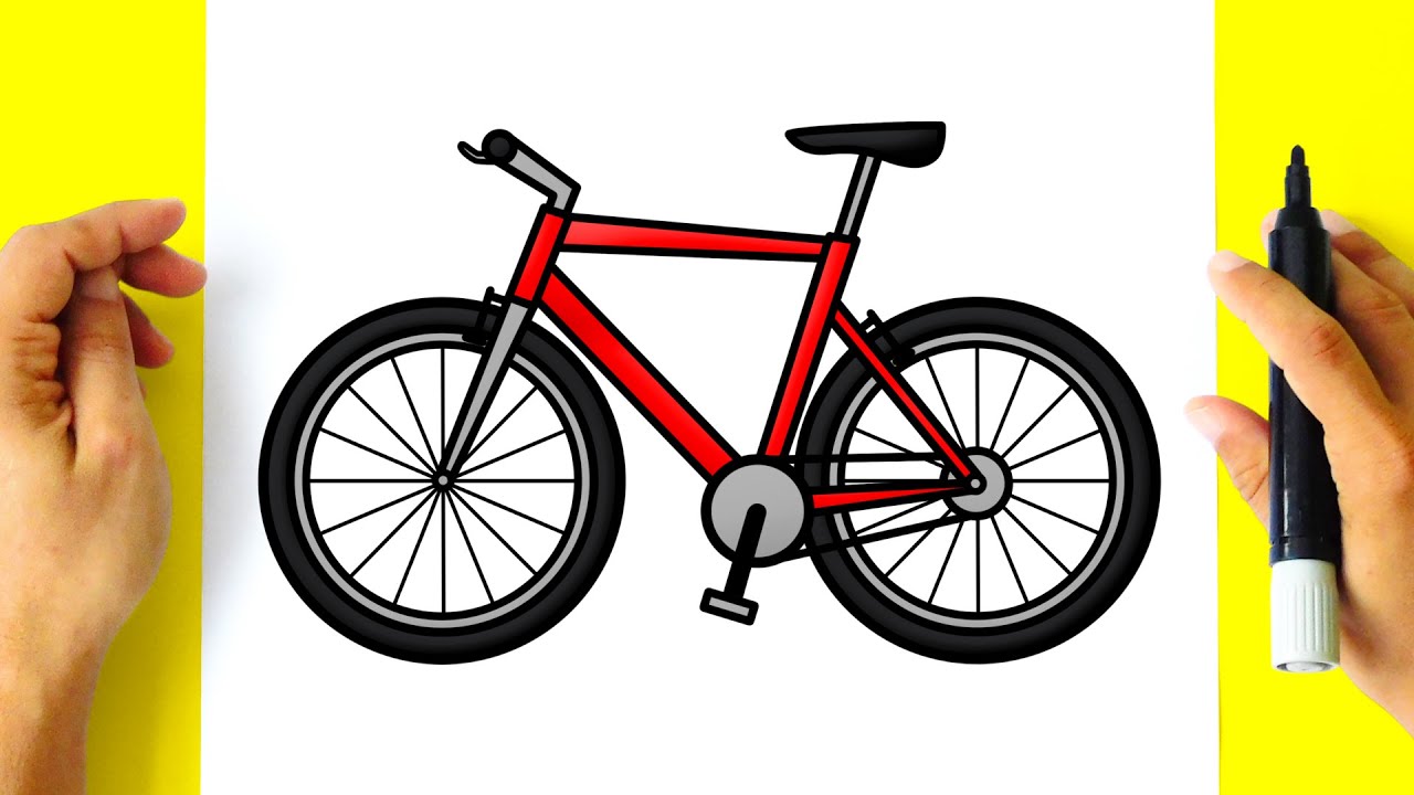 Como DESENHAR uma BICICLETA - Como DIBUJAR una BICICLETA - How to DRAW a BIKE
