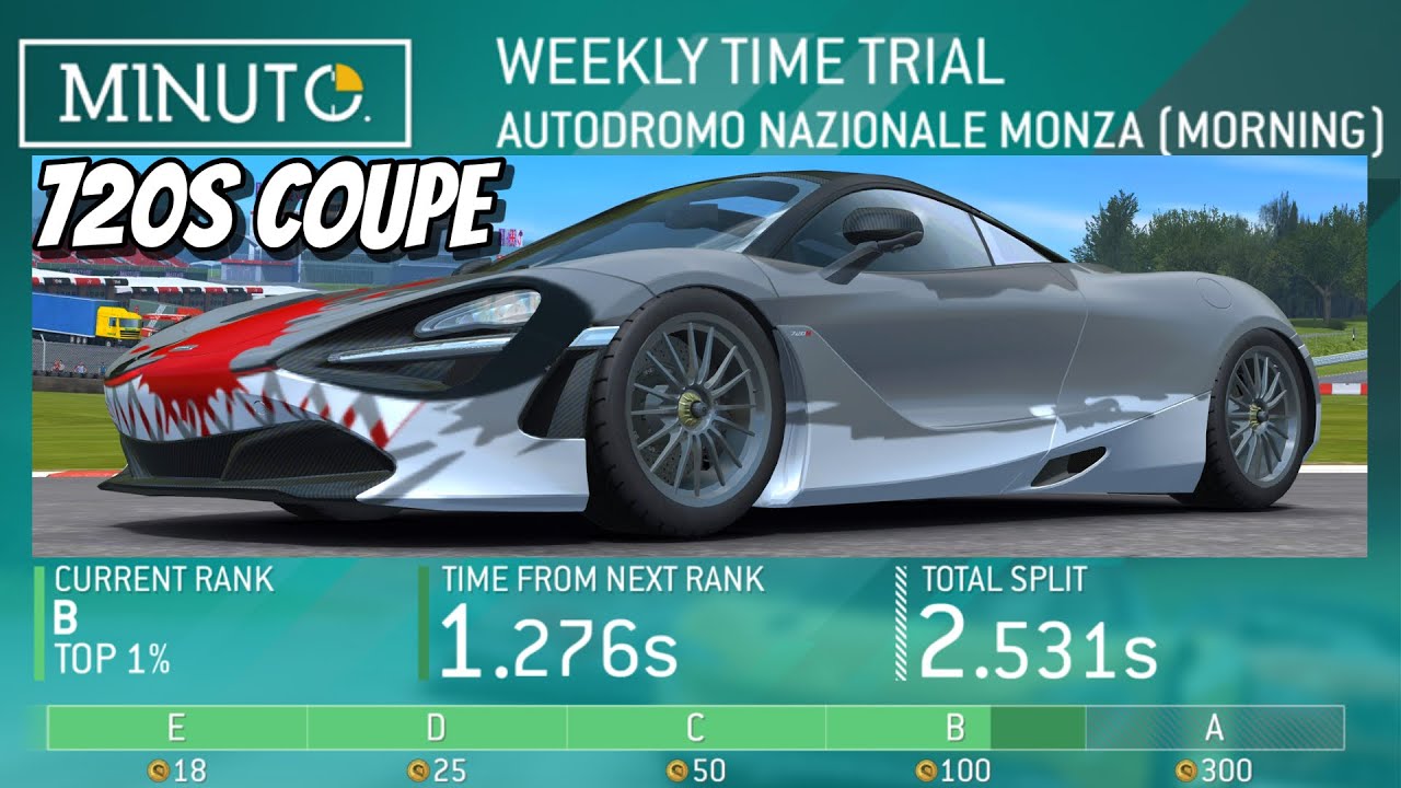 Гонка на время в Монце • McLaren 720S Coupe • Real Racing 3