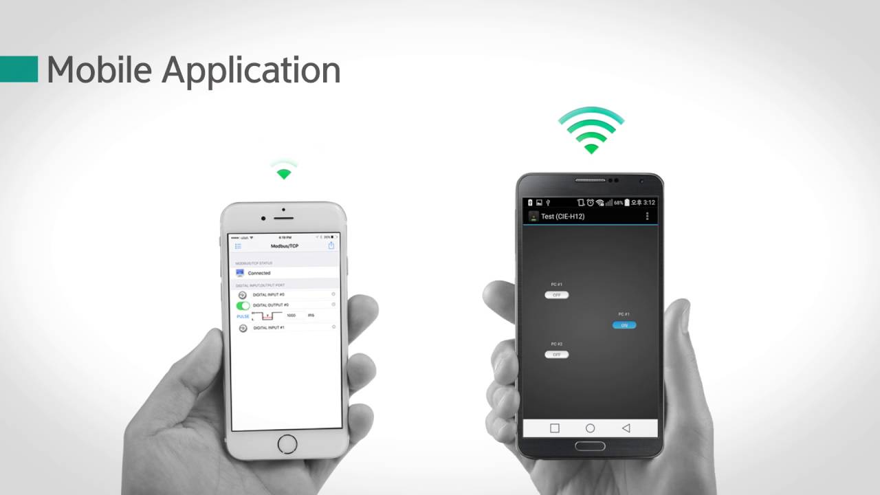 Remote IO Controller, Controls via Internet, Web, Modbus TCP, Smartphone, PC | CIE-H12