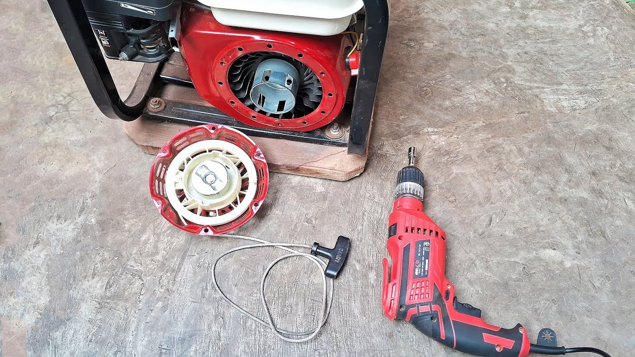 Petrol water pump ka rassi kharab ho gaya Sahi kaise karen | How To Repair Starter water pump 