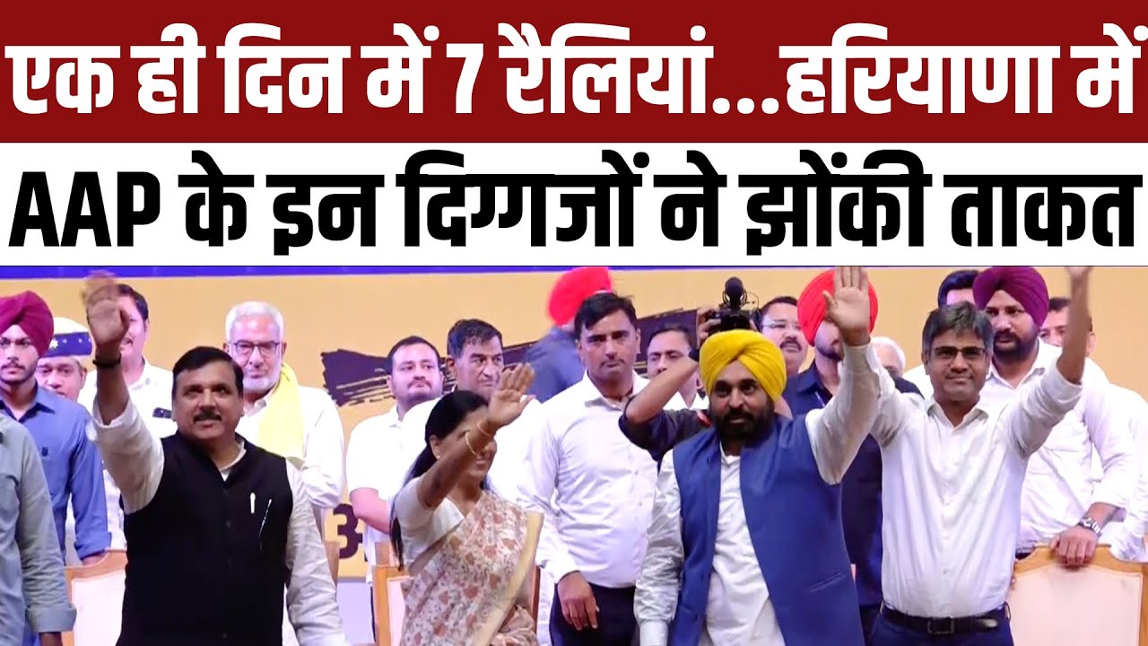 Haryana Election 2024: Haryana में AAP के इन दिग्गजों ने झोंकी ताकत | Sunita Kejriwal | NBT