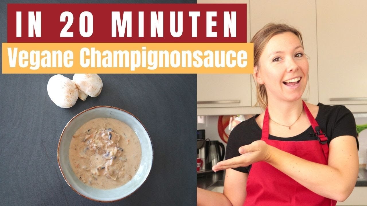 Vegane Champignonso&szlig;e | Einfache vegane Rezepte | Koch' vegan