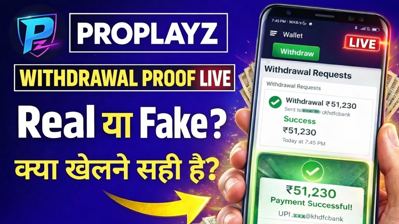 ProPlayz Withdrawal Proof Live 😱 | ProPlayz App Real or Fake? | New Fantasy App Review 2026