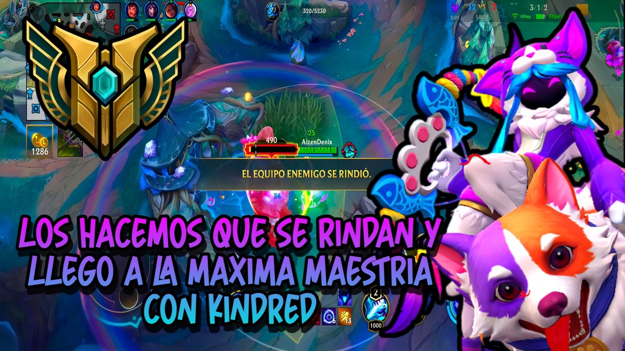 MAESTRIA MAXIMA CON KINDRED || League of Legends: Wild Rift || 💜AizenDenix⚡