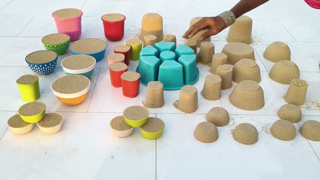 Satisfying ASMR Video | How To Make Clay Sand Cake Designs with Kitchen Tools in Multiple Sand Cake