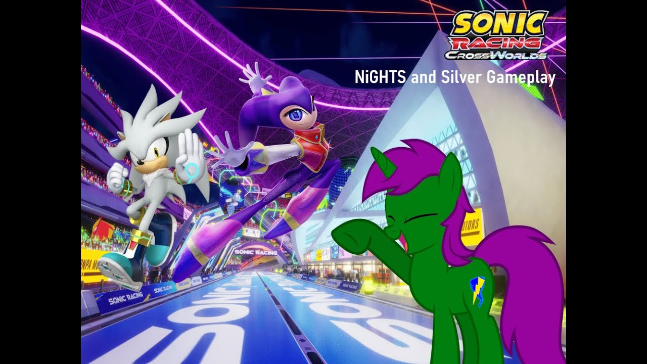Sonic Racing Crossworlds NiGHTS and Silver Gameplay
