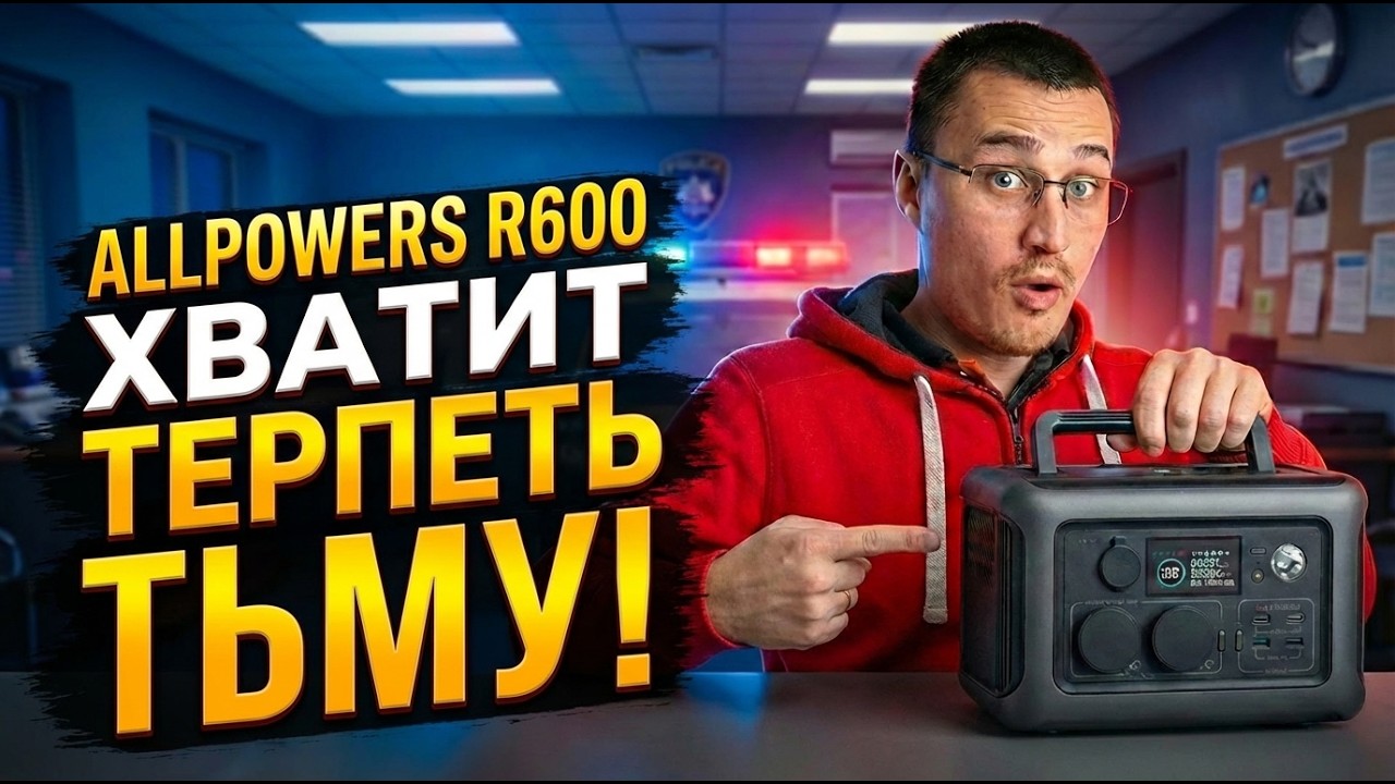 СВЕТ без СВЕТА! Обзор Allpowers R600 на 300 Wh и мощностью 600W 1200W пик в РЕАЛЬНЫХ ТЕСТАХ