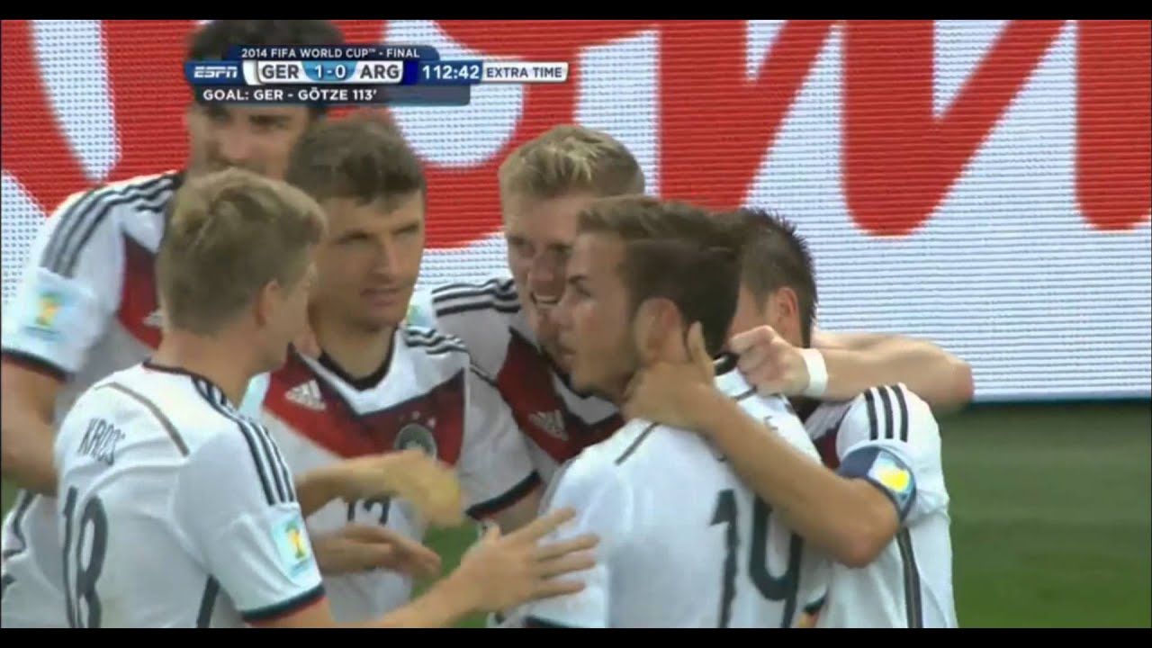 Mario G&ouml;tze Germany vs Argentina 2014 FIFA World Cup Goal.