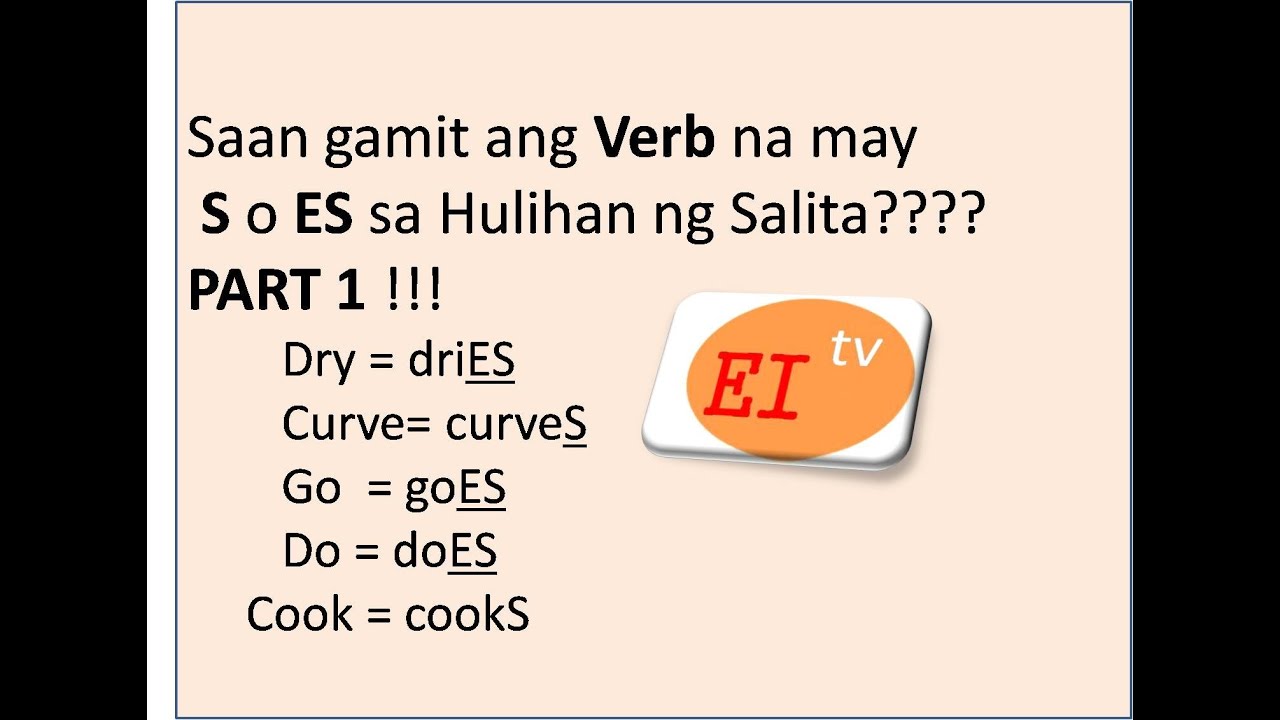 SAAN GINAGAMIT ANG VERB NA MAY 
