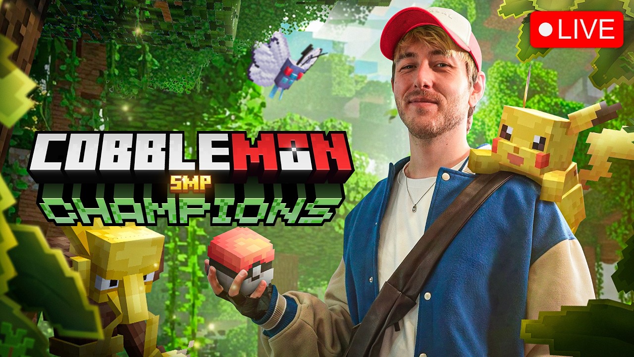 🔴LIVE: Minecraft CobblemonSMP Champions - DAG 8
