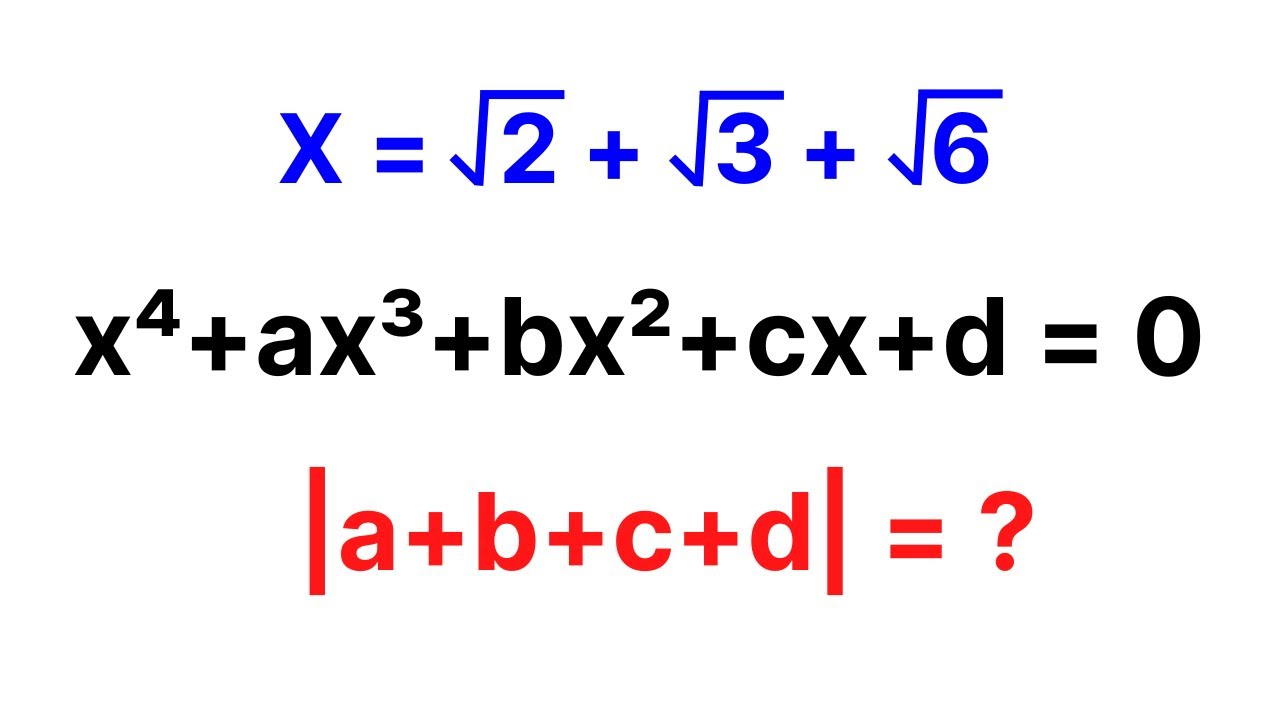 You Should Know This Trick | Nice Algebra Question