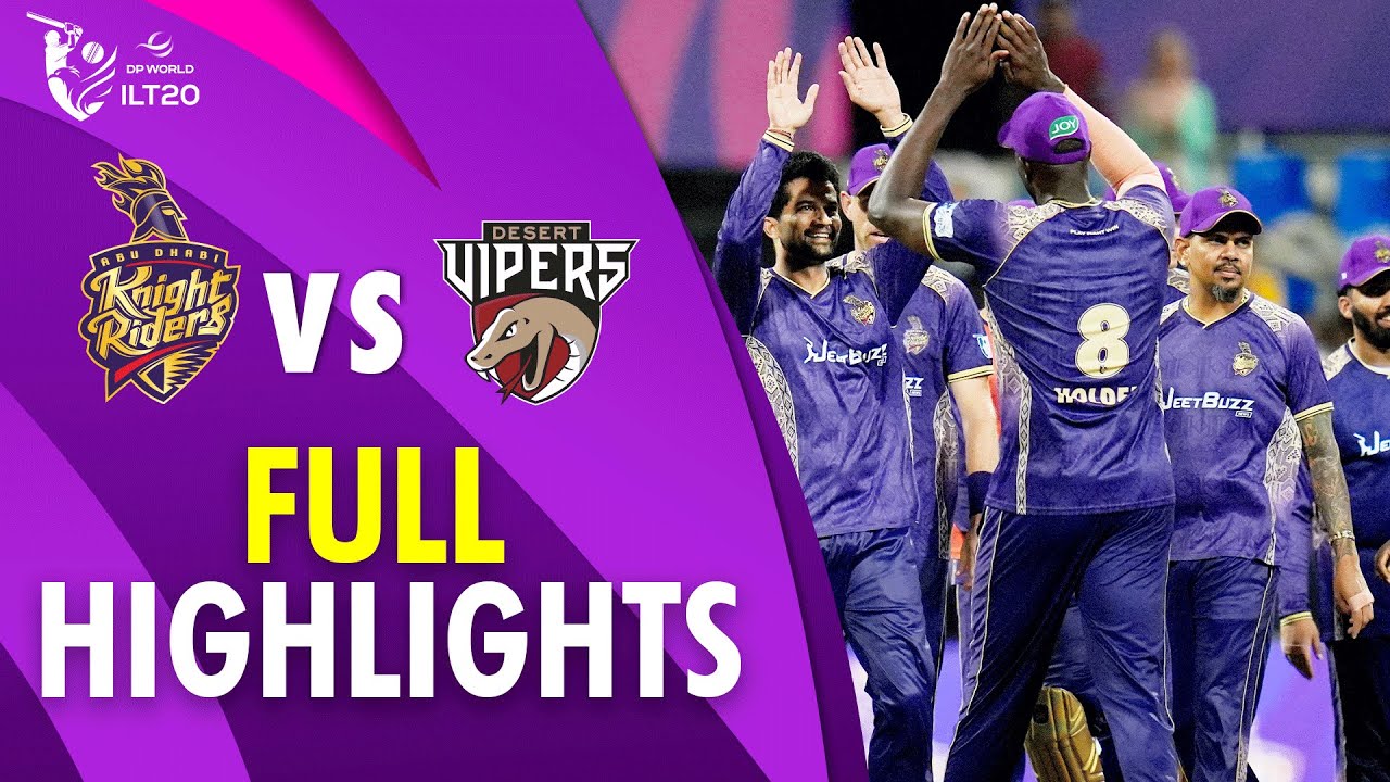 Full Highlights | Abu Dhabi Knight Riders vs Desert Vipers | Match 17 | DP World ILT20 | M3Y1K