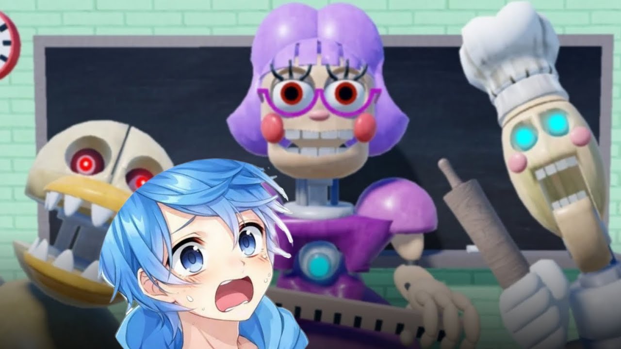 A professora robô do mal eu preciso escapar (scary obby)
