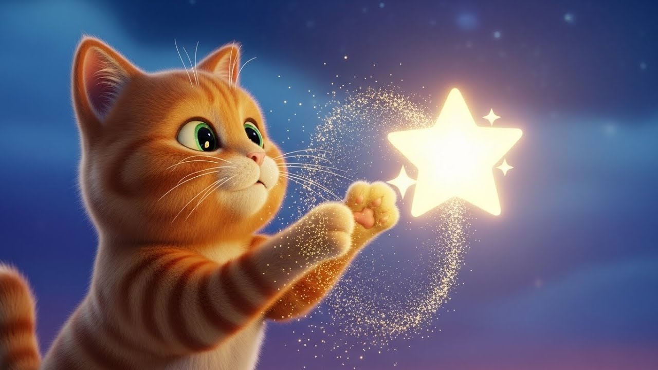 The Cat Who Found a Star 🐱⭐ Magical Bedtime Story Song | Kids Storytime Nursery Rhyme